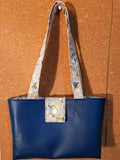 Faux Leather Handbag with Cotton Lining