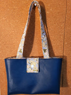 Faux Leather Handbag with Cotton Lining