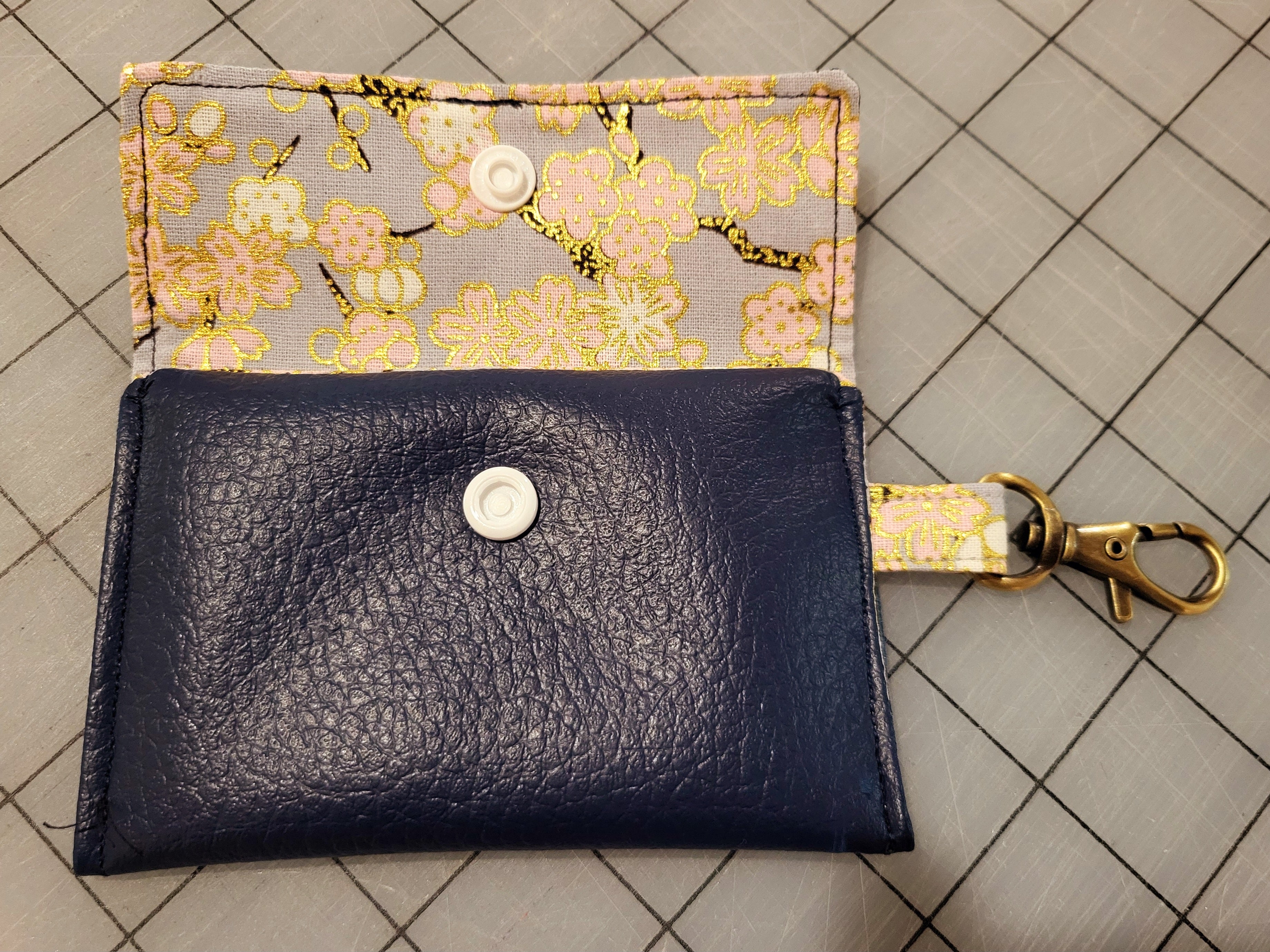 Faux Leather Handbag with Cotton Lining