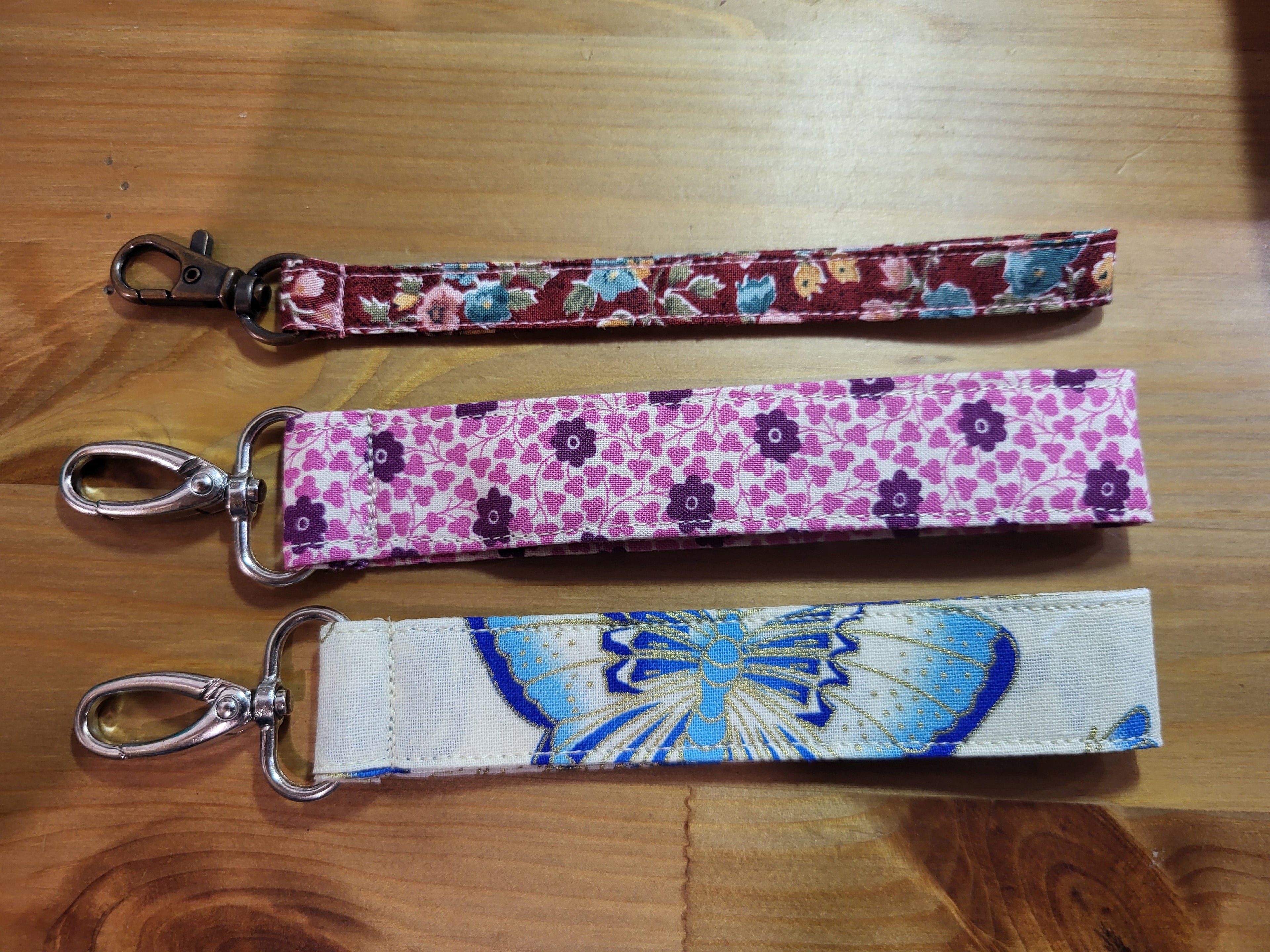 Cotton Wristlet Strap with Swivel Clip