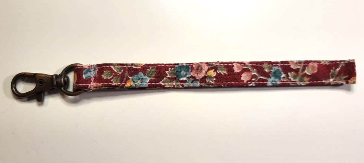 Cotton Wristlet Strap with Swivel Clip