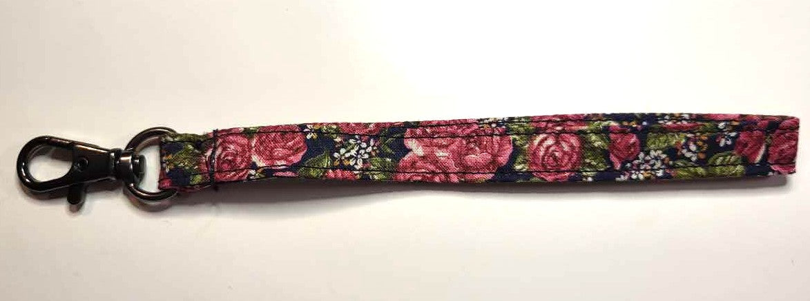 Cotton Wristlet Strap with Swivel Clip