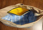 Cotton Shoulder Bag with Corgi Fabric