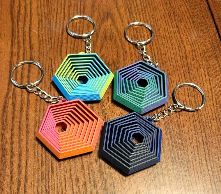 Hexi Keychain Fidgets