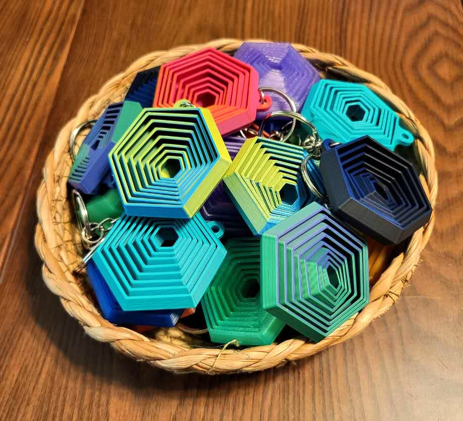 Hexi Keychain Fidgets