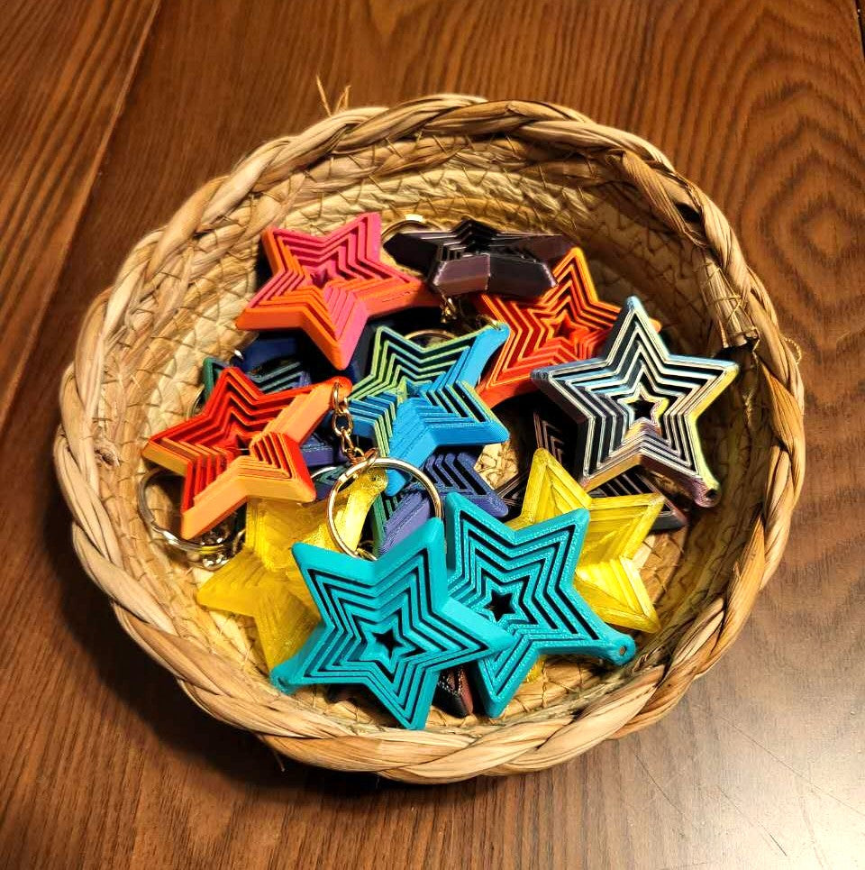 Star Keychain Fidget