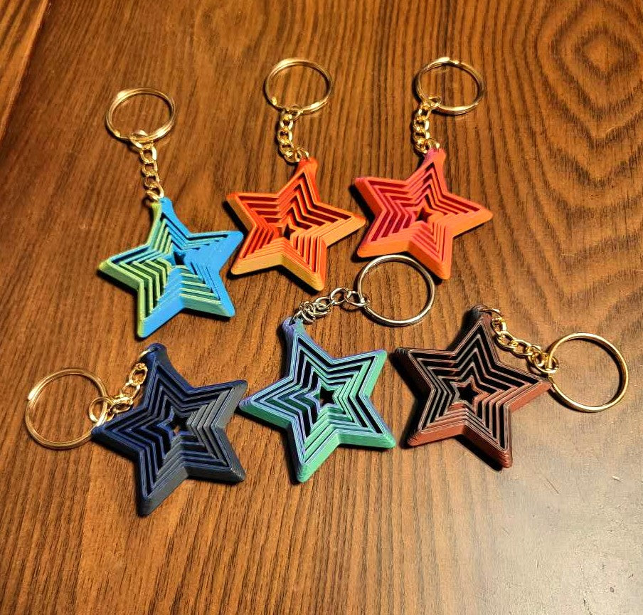 Star Keychain Fidget